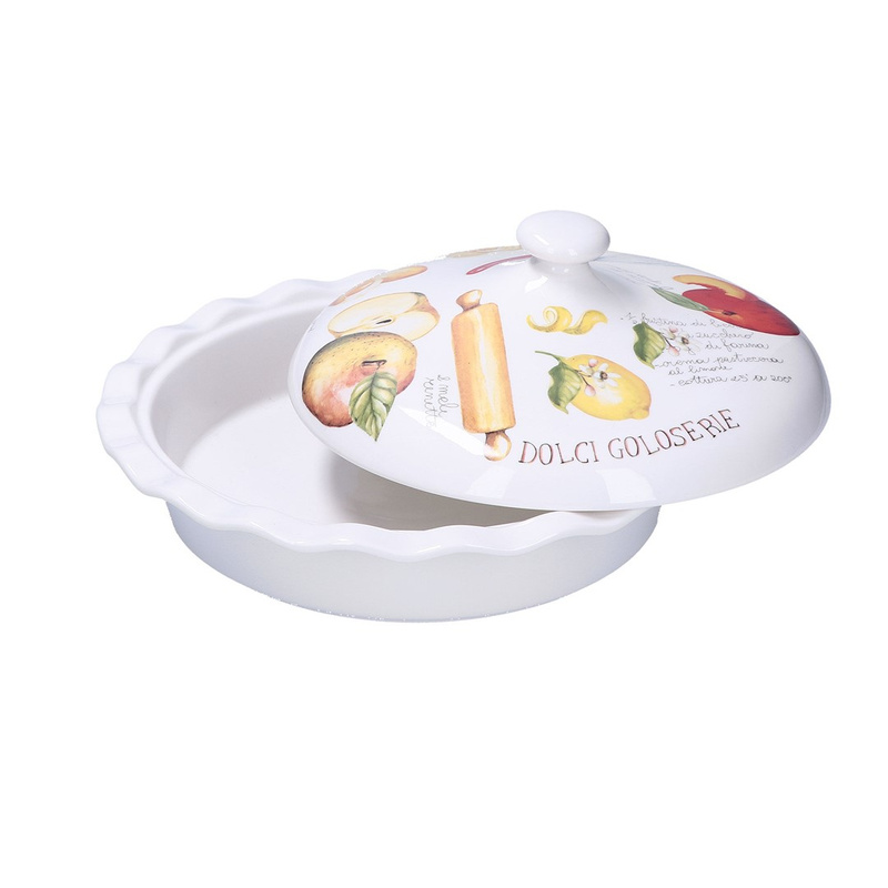 La Porcellana Bianca - patera do szarlotki z pokrywką 27 cm Goloserie