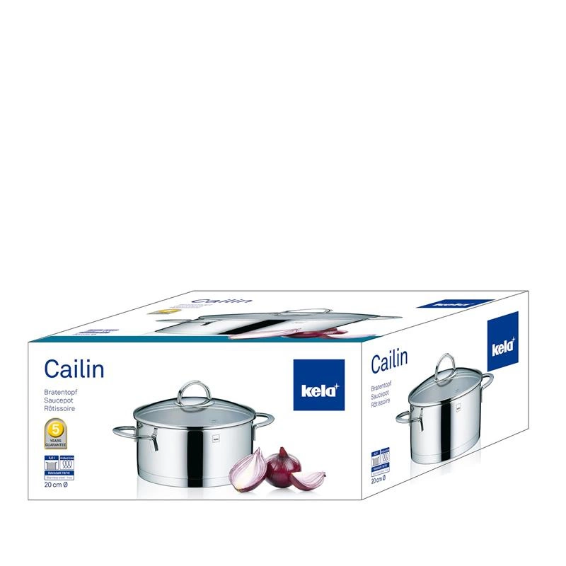 Kela - garnek z pokrywką, 3,0 l, śred. 20 cm Cailin