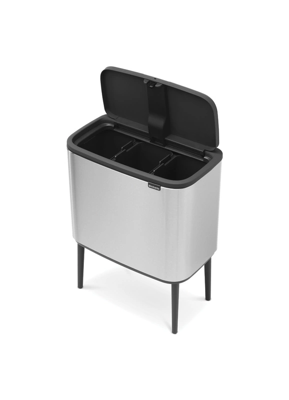 Brabantia - kosz na śmieci Bo Touch Bin 33L (3 x 11) stal matowa FPP