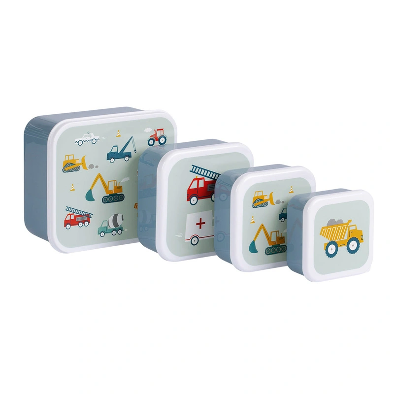 A Little Lovely Company - Lunchboxy dla dzieci VEHICLES
