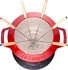 Staub - zestaw do fondue 20 cm, czerwony