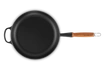 Le Creuset - patelnia żeliwna z drewnianym uchwytem 28 cm czarna