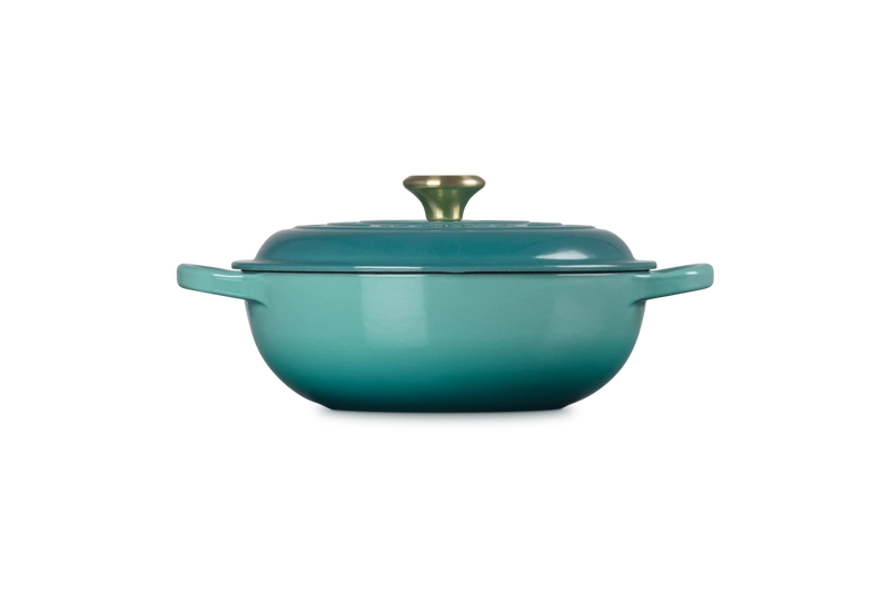 Le Creuset - garnek żeliwny do gulaszu 2,2 l 22 cm bleu riviera