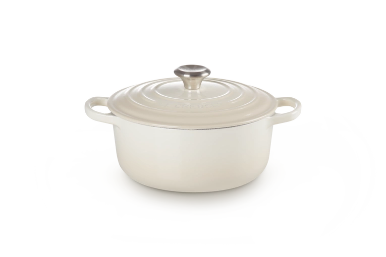 Le Creuset - garnek żeliwny Signature 20 cm 2,4 l meringue