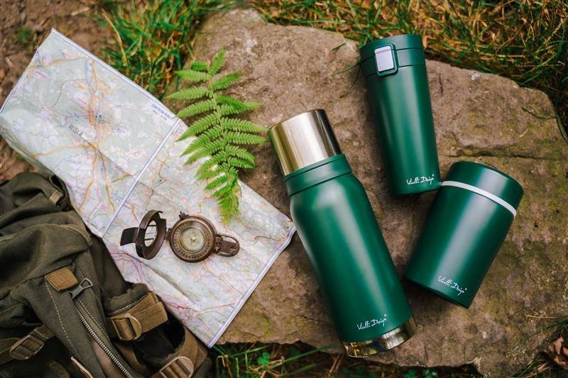 Vialli Design - Termos turystyczny 1L FUORI zielony