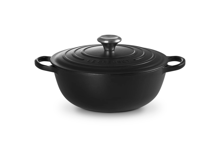 Le Creuset - La Marmite garnek żeliwny rodzinny czarny mat 28 cm