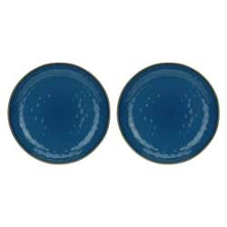 Rose&Tulipani - zestaw 2 misek okrągłych 30 cm Concerto Blu Avio