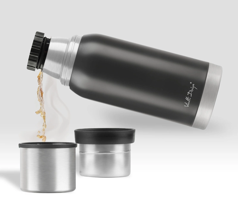 Vialli Design - Termos turystyczny 1L FUORI grafitowy