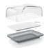 Guzzini - RECTANG.CHEESE DISH SET:taca,COVER,CHOPPING BOARD