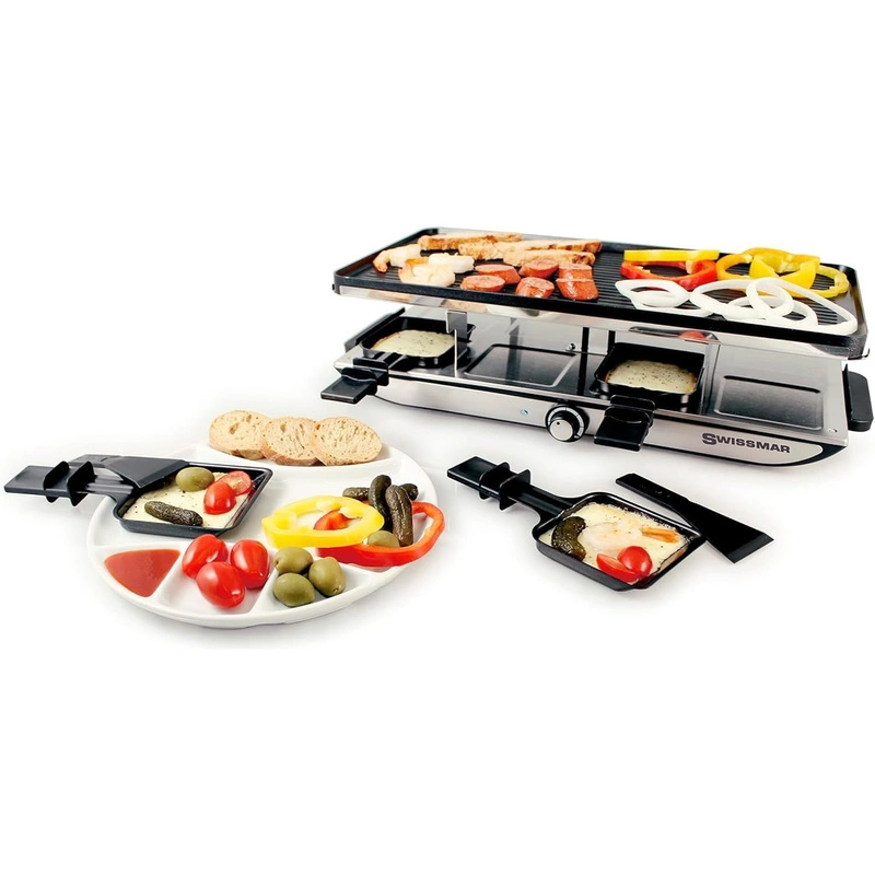 SWISSMAR - SWISSMAR Raclette GENEVA na 8osób, srebrne