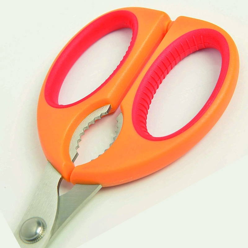 Mastrad - NOŻYCE KUCHENNE WIELOFUNKCYJNEczerwony, pomarańczowy, srebrny