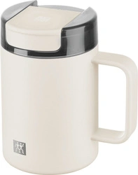 Zwilling - THERMO PLUS Kubek termiczny z uchwytem - 380 ml, kremowy