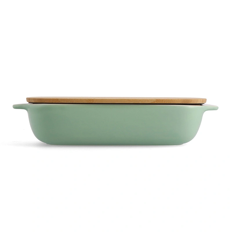 KitchenAid - ceramiczna brytfanna z przykrywką L - Pistachio