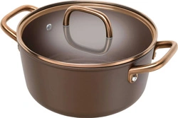 Zwilling - MILANO Garnek niski z pokrywką 24 cm brązowy