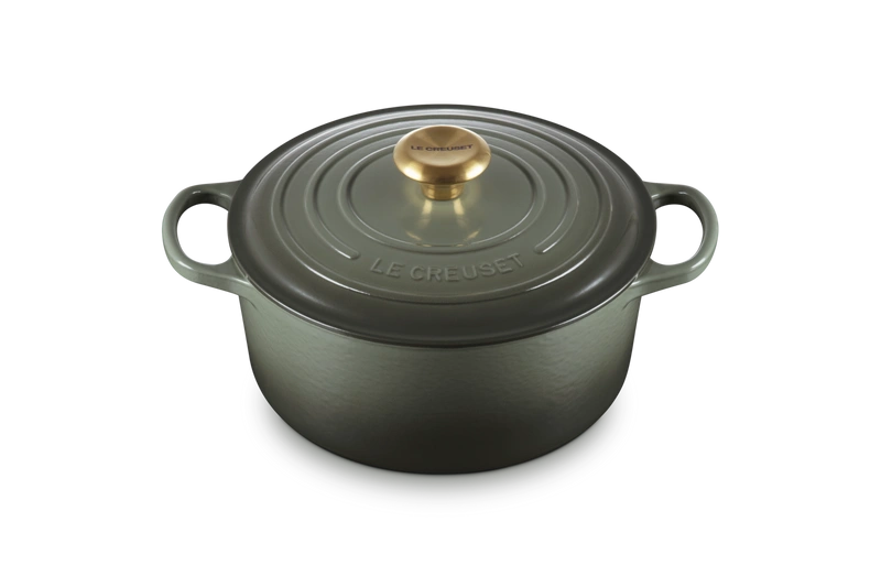 Le Creuset brytfanna żeliwna emaliowana Signature okrągła 24 cm 4.2l thyme