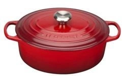 Le Creuset - brytfanna żeliwna emaliowana Signature 40 cm 14,8 l wiśniowa