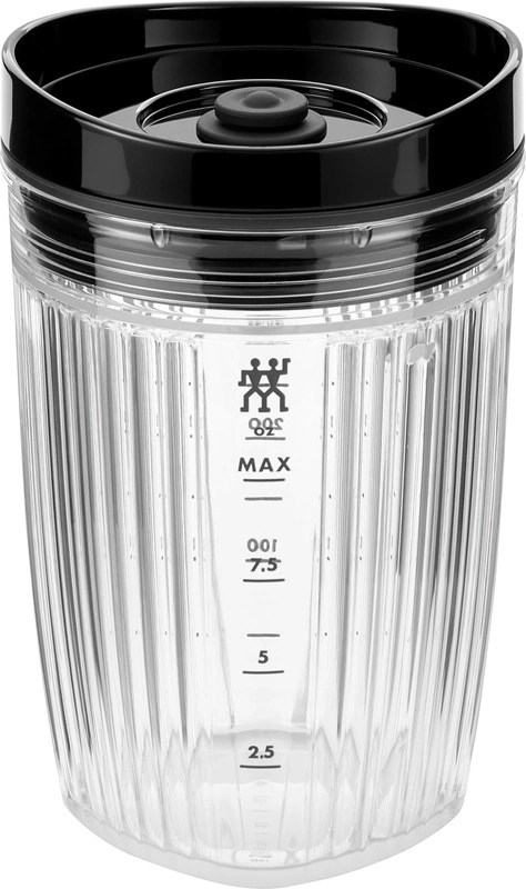 Zwilling - bidon do blendera z pokrywką próżniową 300 ml czarny Enfinigy