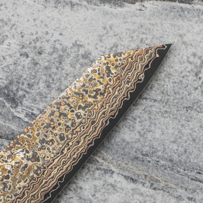 Takeshi Saji - OBB Black VG-10 Color Nóż Bunka 17 cm