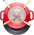 Staub - zestaw do fondue 16 cm, czerwony
