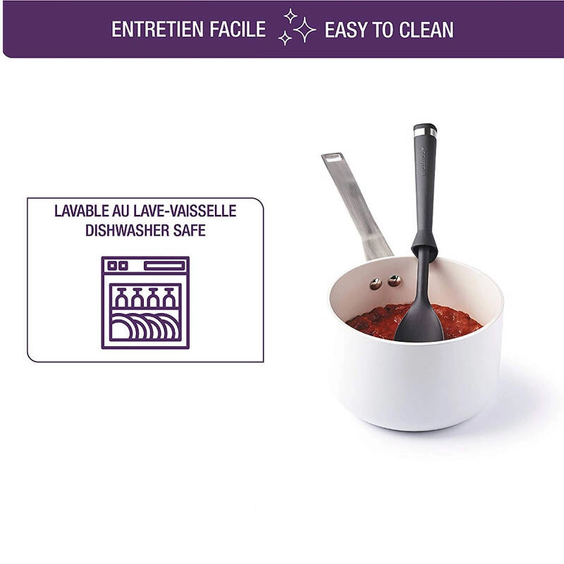 Mastrad - Łyżka silikonowa Express czarnaczarny