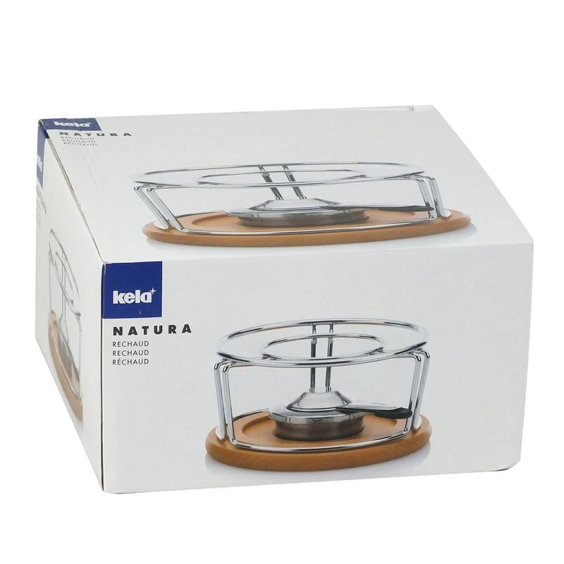 Kela - palnik podgrzewający ze stelażem, śred. 21,5 cm Natura
