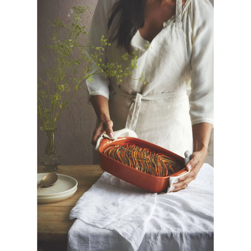 Emile Henry - Prostokątne naczynie do zapiekania 30x19cm - żółty