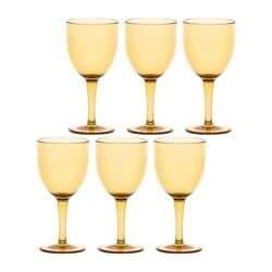 ROSE&TULIPANI - FIABA Zestaw 6 kieliszków do wina 400 ml, bursztynowy