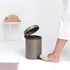 Brabantia - Kosz pedałowy do segregacji New Icon 2 x 2L Platynowy