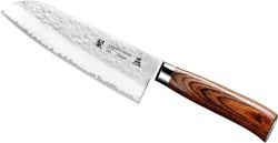 Tamahagane - Tsubame Brown Nóż Santoku 17,5cm