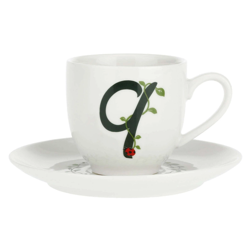 La Porcellana Bianca - filiżanka ze spodkiem 90 ml, Wzór Q Solotua