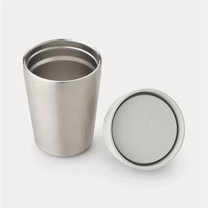 Brabantia - Kubek termiczny 0,2l Make&Take Light Grey
