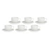 La Porcellana Bianca - zestaw 6 filiżanek do herbaty ze spodkiem 200 ml Momenti