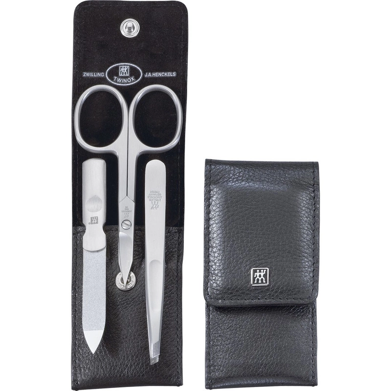 Zwilling - zestaw do manicure - czarne etui, 3 elementy Twinox