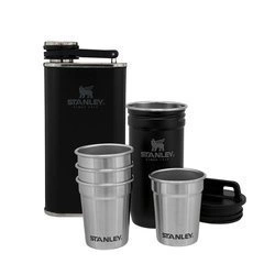 Stanley - Piersiówka z 4 kieliszkami ADVENTURE - czarna