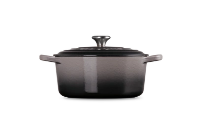 Le Creuset - brytfanna żeliwna emaliowana Signature okrągła 22 cm 3,3 l flint
