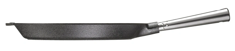 Skeppshult - PROFESSIONAL Patelnia płytka ze stalową rączką - 28 cm, czarny