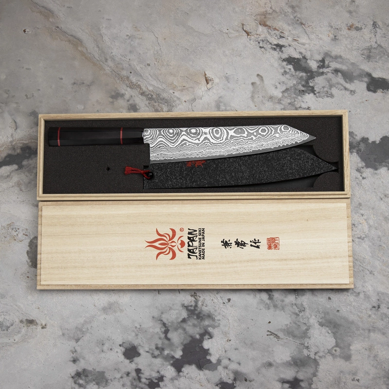Kanetsune Seki - Namishibuki SG-2 Nóż Kiritsuke 21 cm + Saya