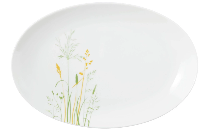 Seltmann - MEADOW GRASSES GREEN Owalny półmisek 31.5 x 21 cm