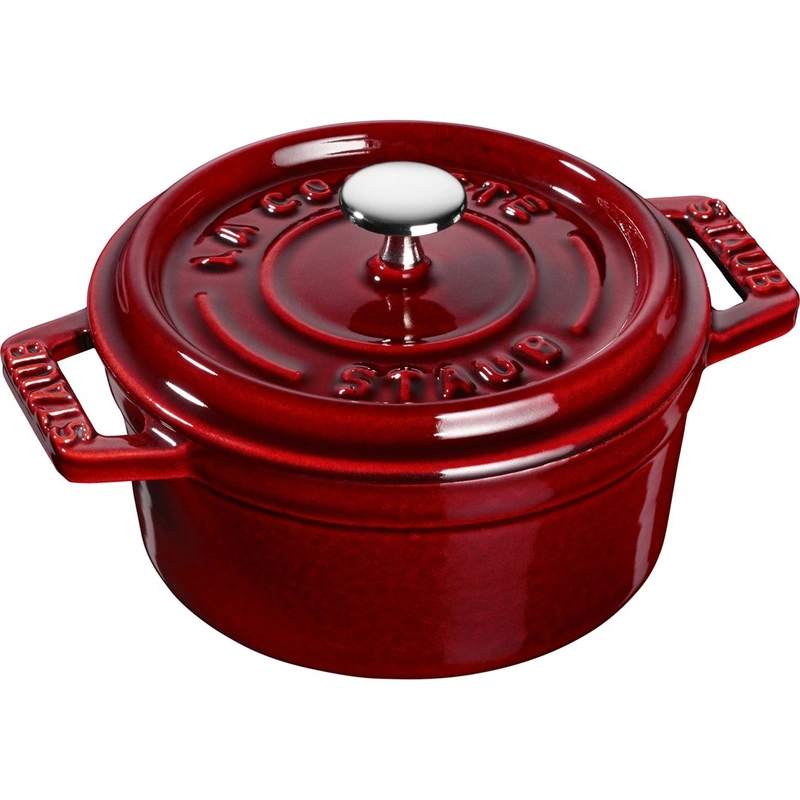 Staub - garnek brytfanna żeliwna bordowa 0,25 l 10 cm