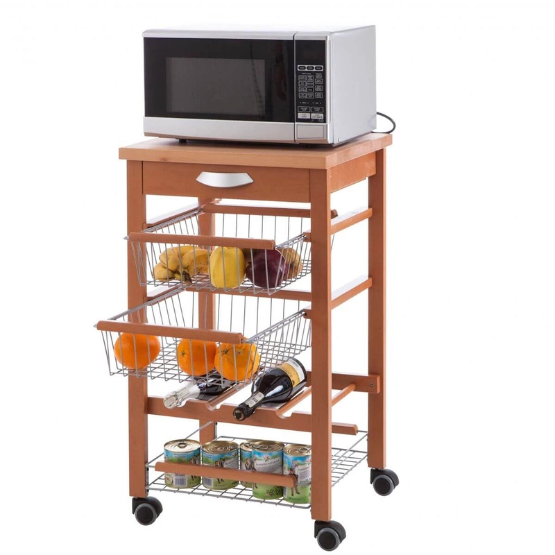 ARREDAMENTI - ARTURO Wózek kuchenny - 46 x 50 cm, Brązowy