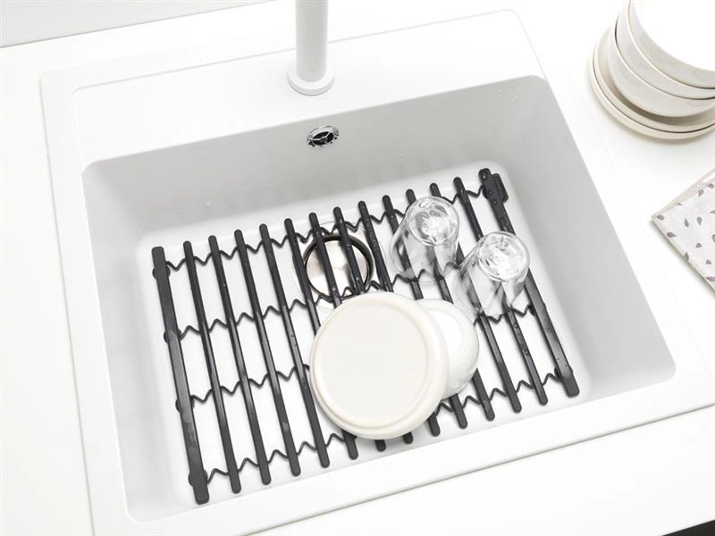 Brabantia - Silikonowa mata do zlewu ciemno szara