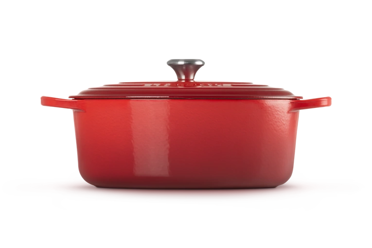 Le Creuset - brytfanna żeliwna emaliowana Signature 33 cm 7,5 l wiśniowa