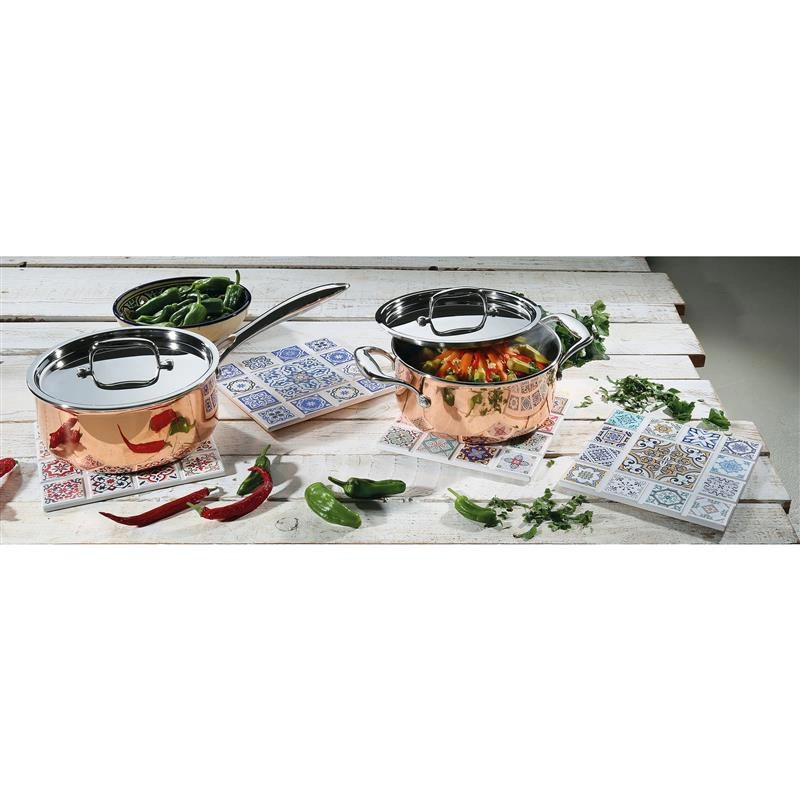 Zassenhaus - podkładka pod gorące naczynia, ceramika/korek, 20 x 20 cm, gwiazda Casablanca