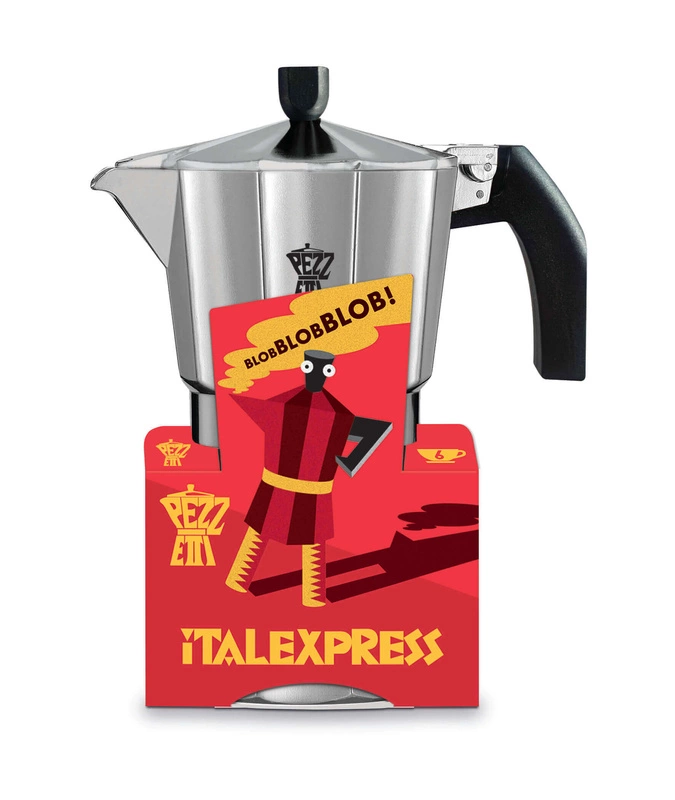 Pezzetti – ITALEXPRESS Aluminiowa kawiarka (1 filiżanka) - Srebrny