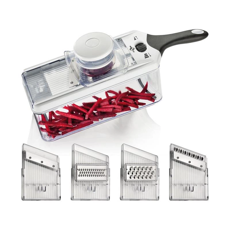 Kuchenprofi - pozioma krajalnica do warzyw z 4 ostrzami i pojemnikiem Vario