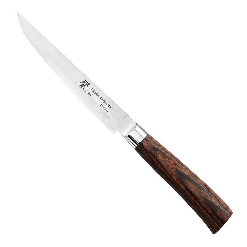Tamahagane - San Brown VG-5 Nóż do steków 12,5 cm