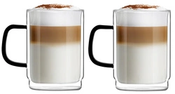 Vialli Design - Komplet 2 szklank z podwójną ścianką Carbon 350 ml