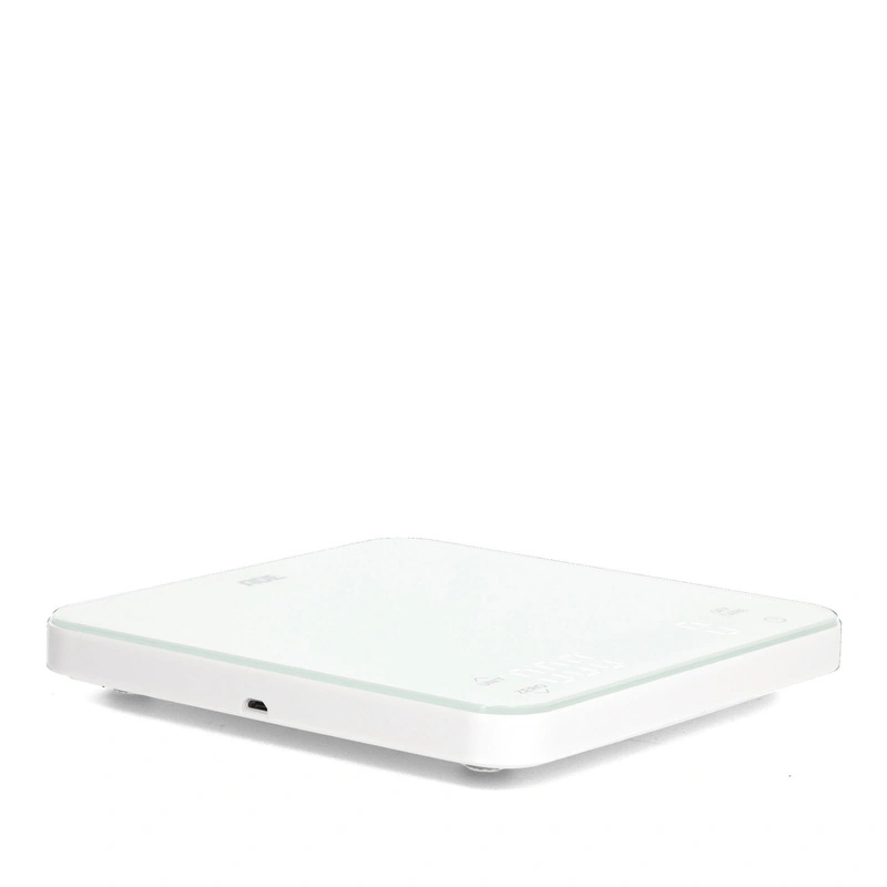 ADE - waga kuchenna ładowana przez USB, do 5 kg, 16 x 16 cm, biała Nuria
