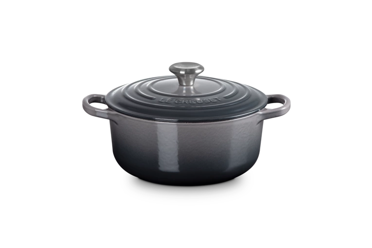 Le Creuset - garnek żeliwny Signature 20 cm 2,4 l flint