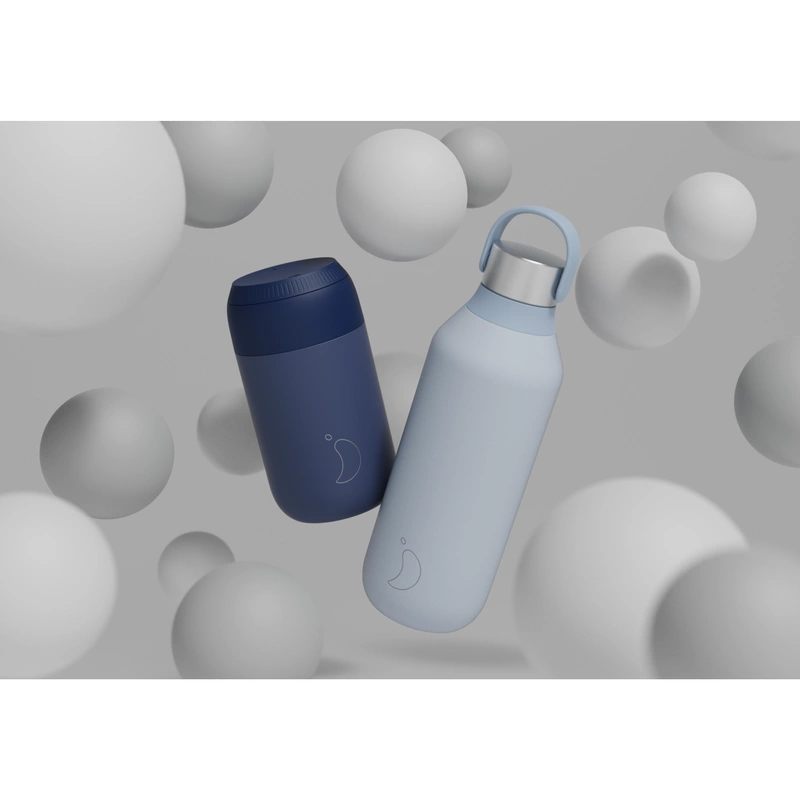 Chilly's Bottles - Termiczny kubek do kawy Chilly's 500ml Niebieski Series 2